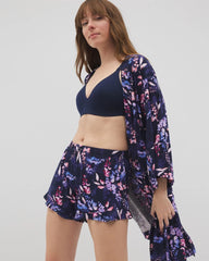 Ruffle Pajama Shorts - BLOOM BRIGHTLY NAVY | Soma discount
