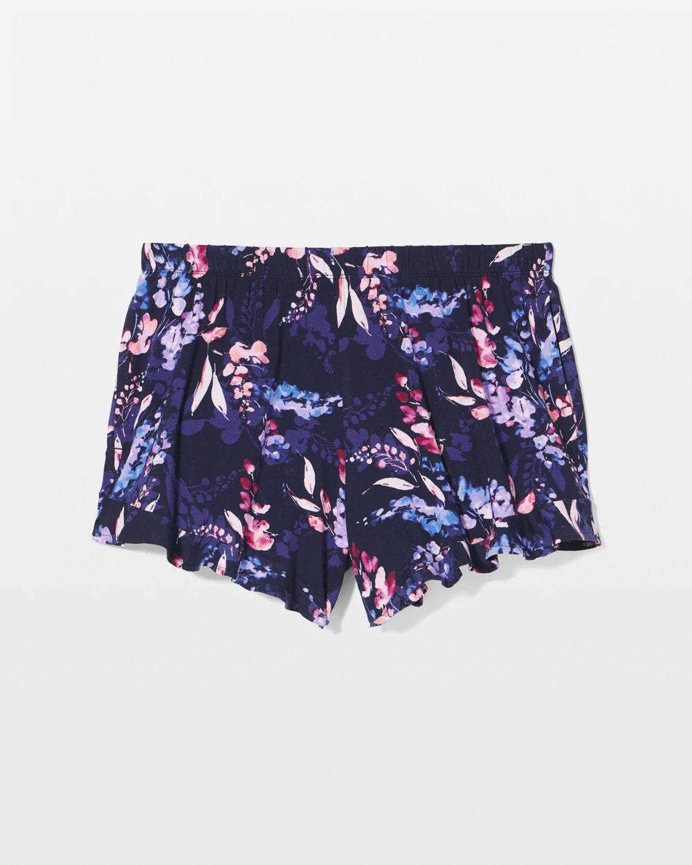 Ruffle Pajama Shorts - BLOOM BRIGHTLY NAVY | Soma discount