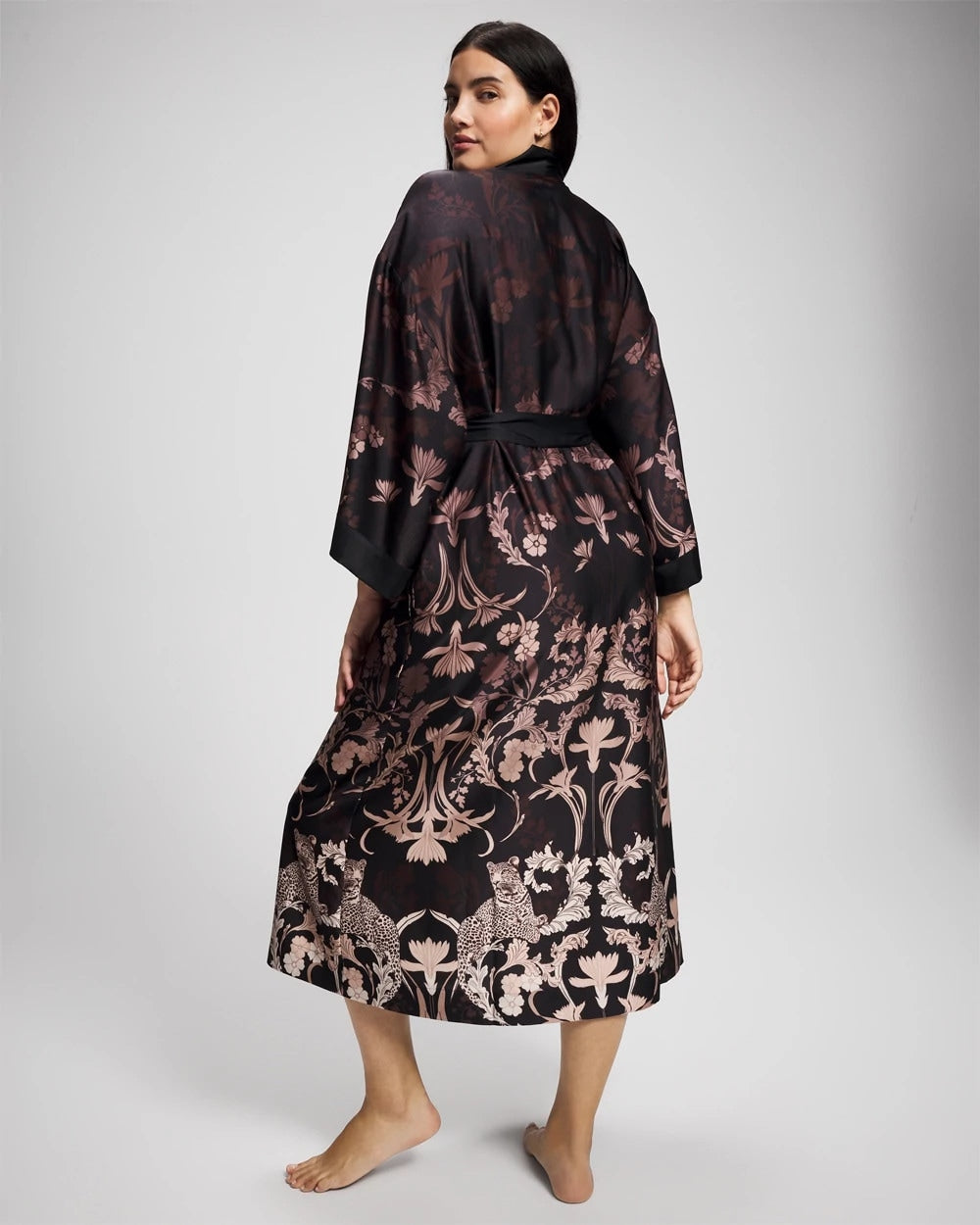 Long Robe - SAVANNA DAMASK BDR | Soma Online