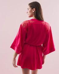 Silk Short Robe - PERFECT PINK | Soma Online
