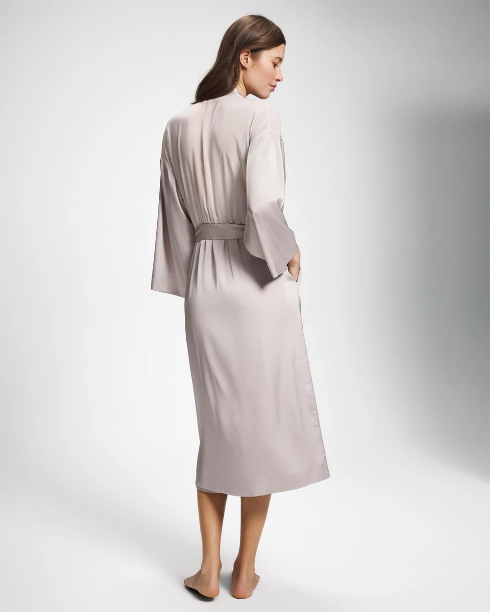 Lace Long Robe - GRAY GLASS | Soma outlet