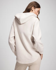 Cloud Fleece Oversized Hooded Sweater - HEATHER SHELL | Soma Online