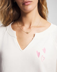 Essential Terry V-Neck Sweatshirt - SHEA | Soma on sale