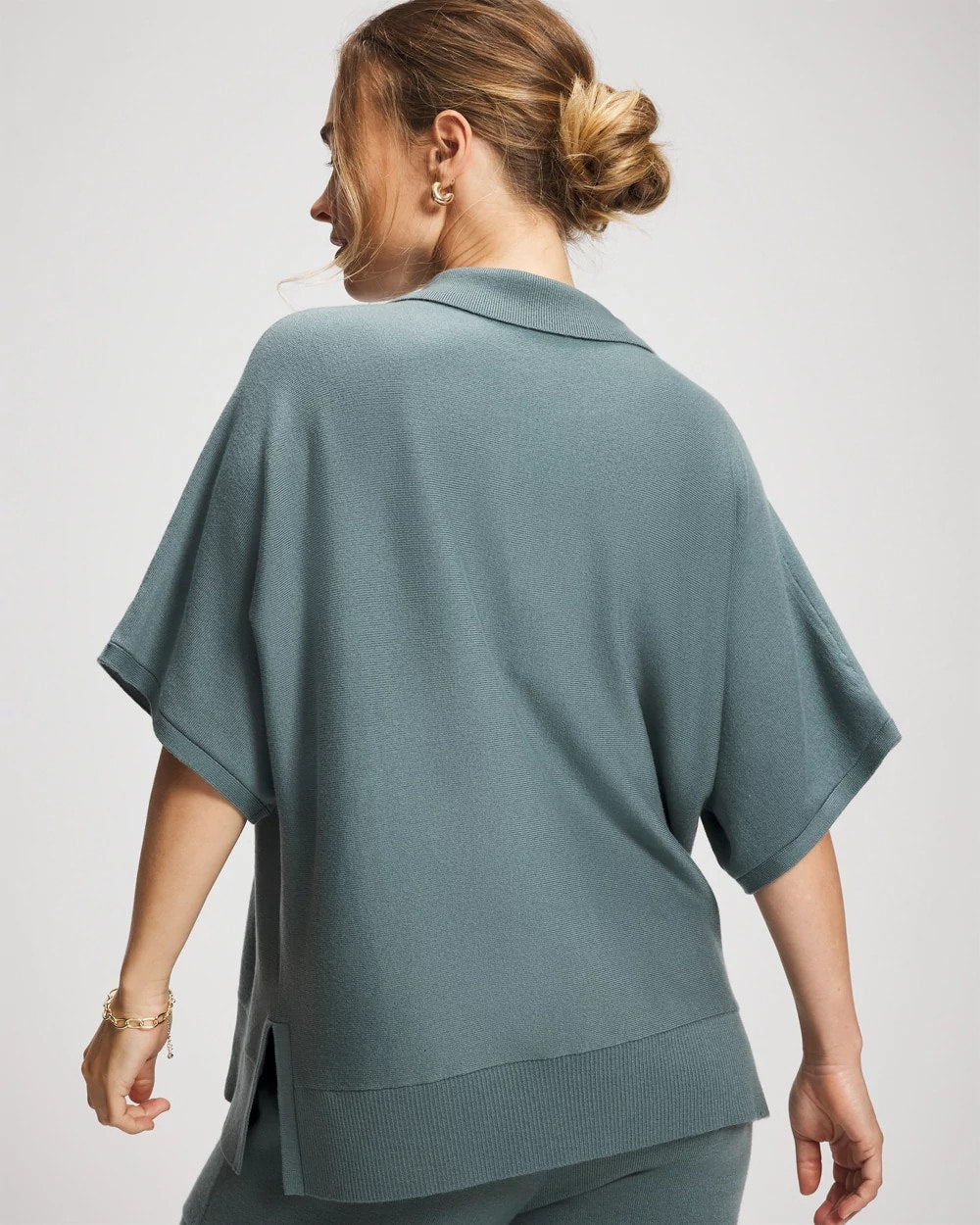 Premier Knit Sweater Collared Top - BLUE INSTINCT | Soma sale