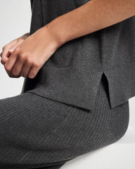 Premier Knit Sweater Turtleneck Sleeveless Top - HEATHER QUARTZ | Soma on sale