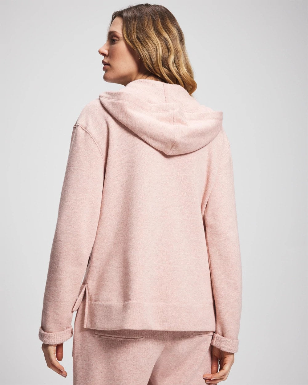 Cotton Terry Hoodie - HEATHER CLAY | Soma discount