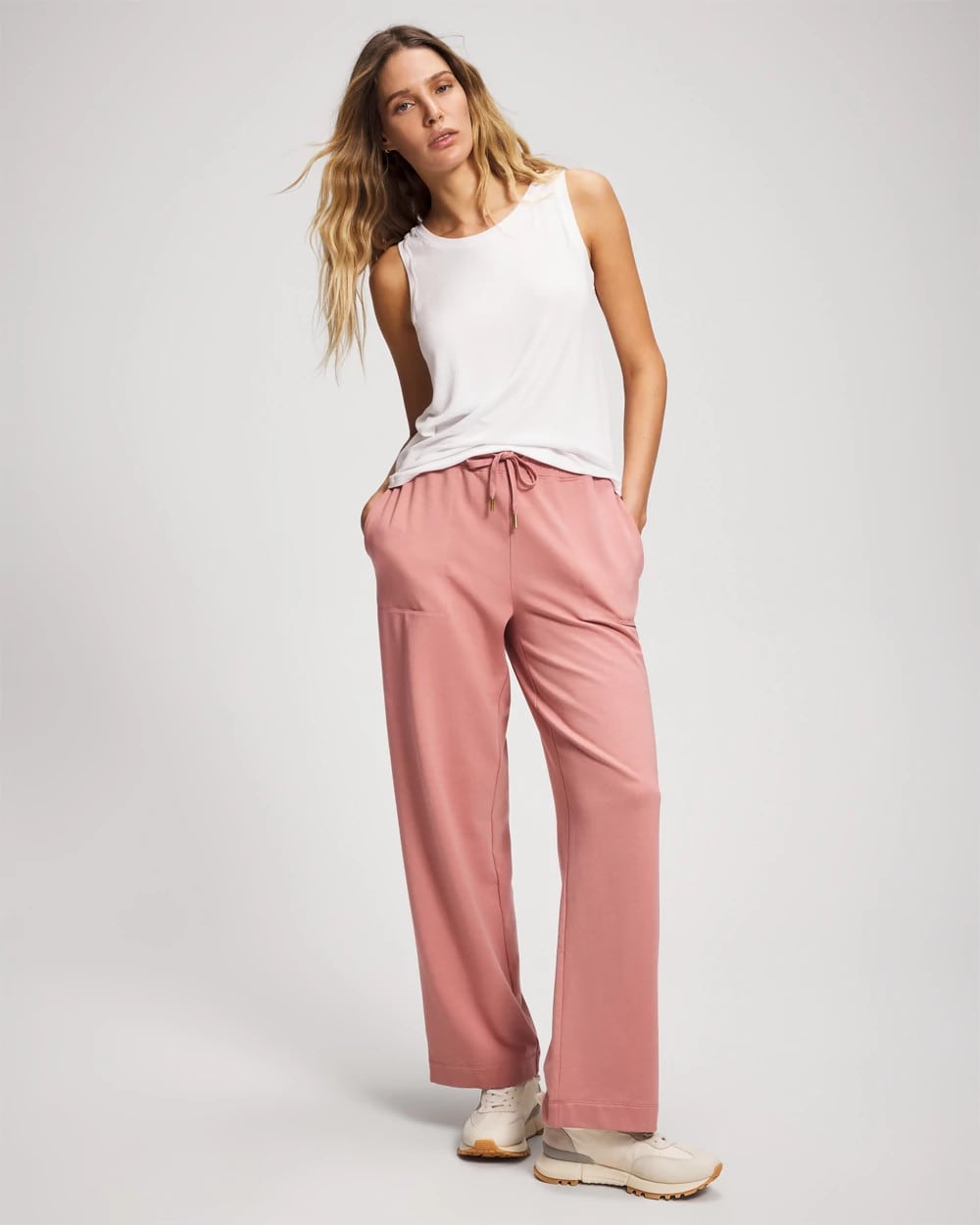 Essential Terry Straight Leg Pants - CINDER ROSE | Soma sale