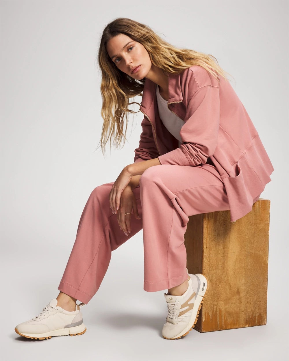 Essential Terry Straight Leg Pants - CINDER ROSE | Soma sale