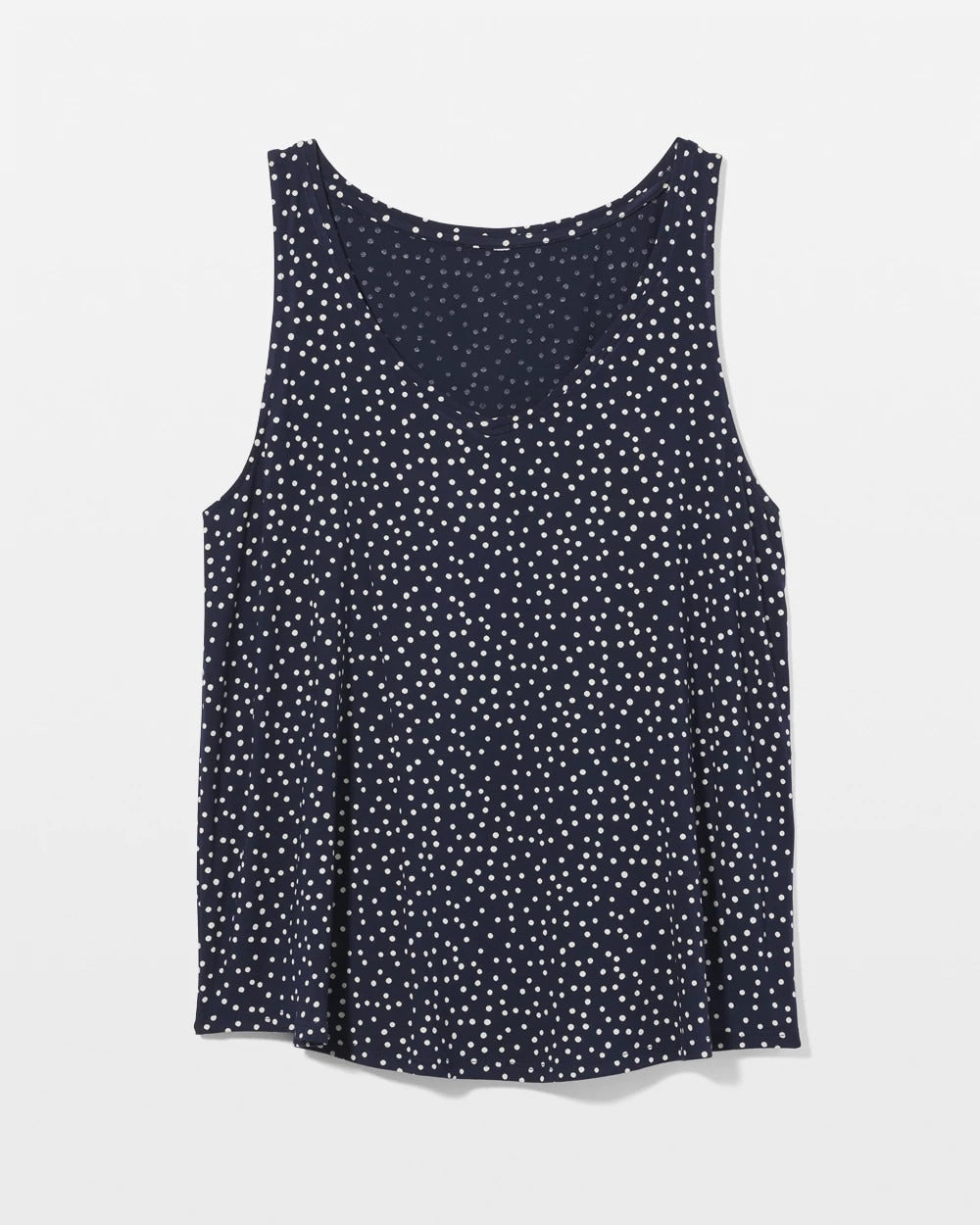 Printed V-Neck Pajama Tank - DOT OBSESSED NAVY | Soma outlet