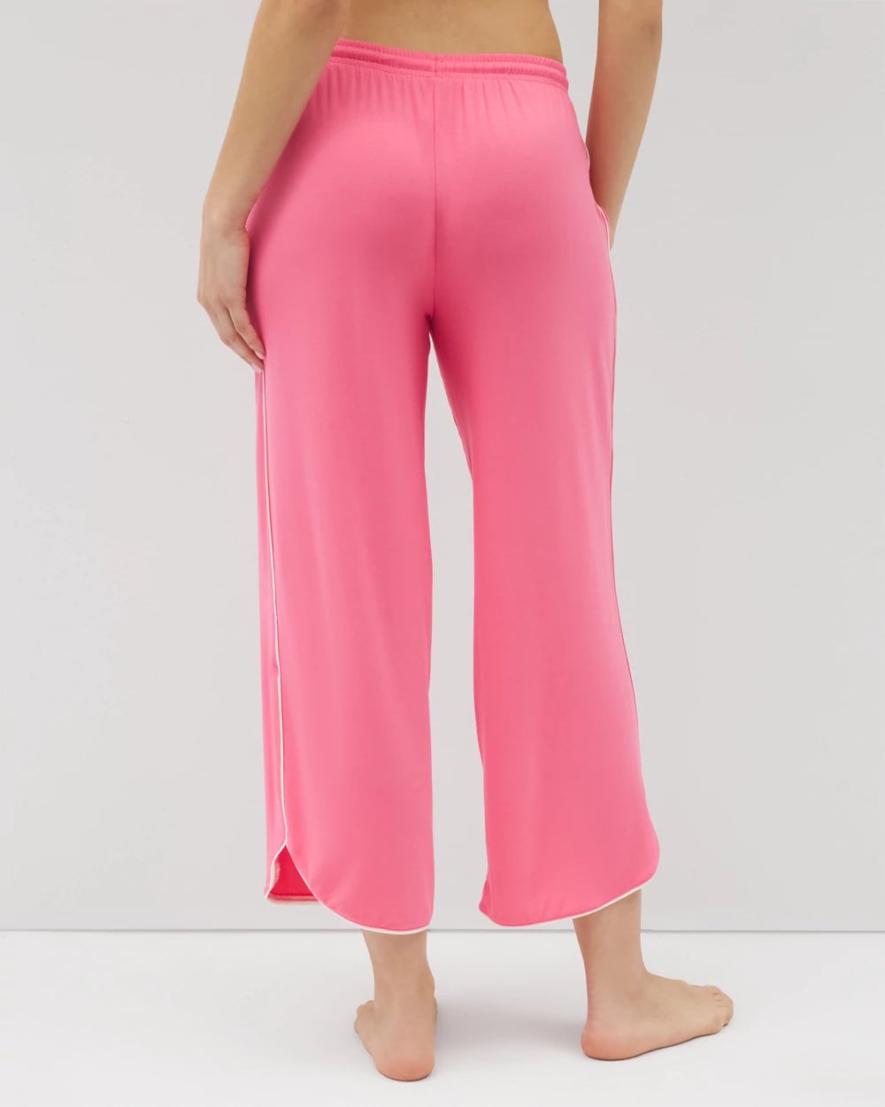 Solid Piped Crop Pajama Pant - CAMELLIA ROSE | Soma on sale
