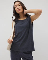 Rib Knit Sleeveless Top - HEATHER ECLIPSE | Soma sale