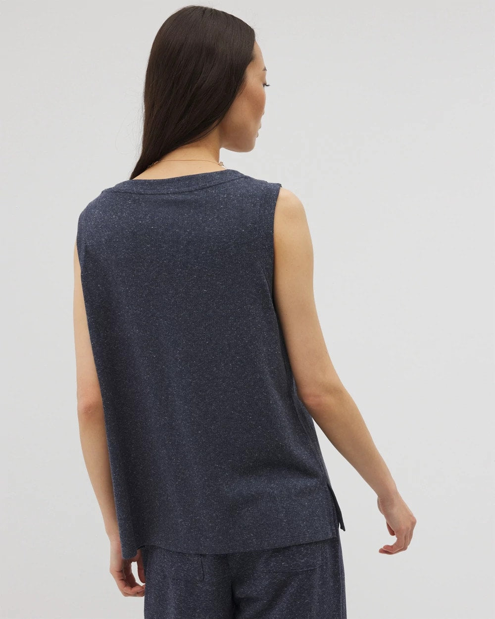 Rib Knit Sleeveless Top - HEATHER ECLIPSE | Soma sale
