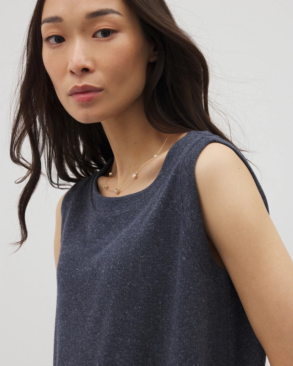 Rib Knit Sleeveless Top - HEATHER ECLIPSE | Soma sale