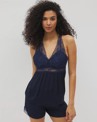 Soft Support Lace Pajama Cami - NIGHTFALL NAVY | Soma Online
