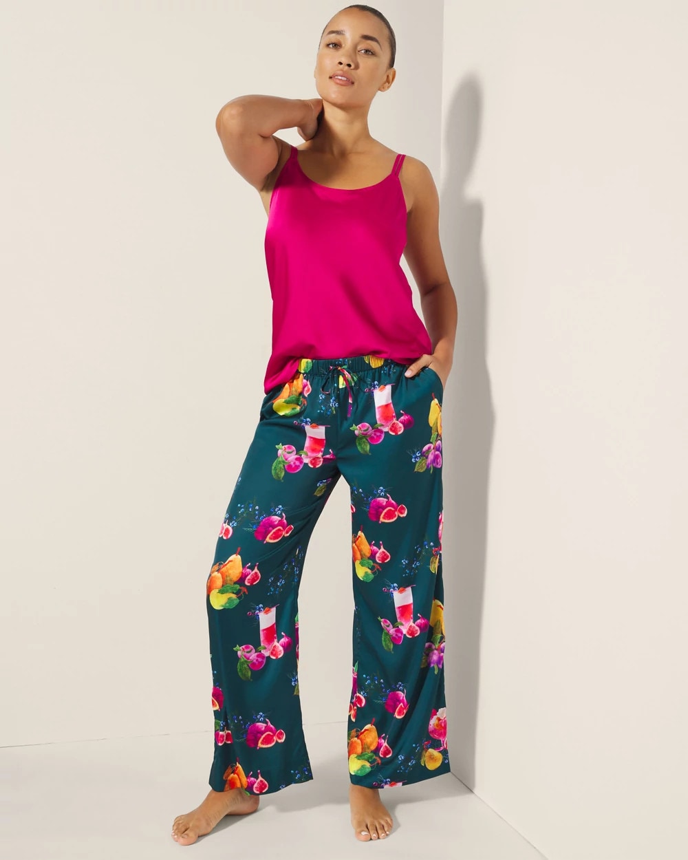 Piped Pajama Pant - GETTIN FIGGY WITH IT TEAL | Soma for sale