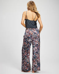 Piped Pajama Pant - PETAL MOSAIC PETROL | Soma on sale