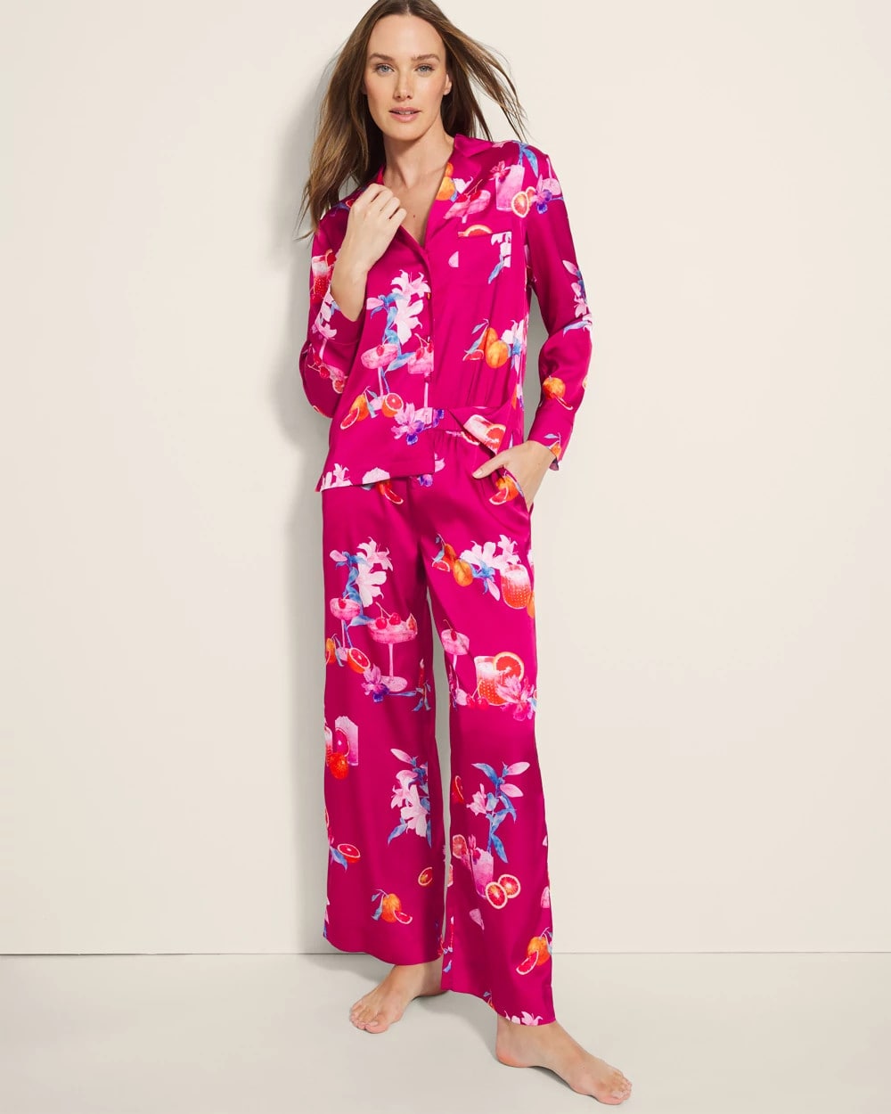 Piped Pajama Pant - ORANGE YOU GLAD PINK COSM | Soma discount