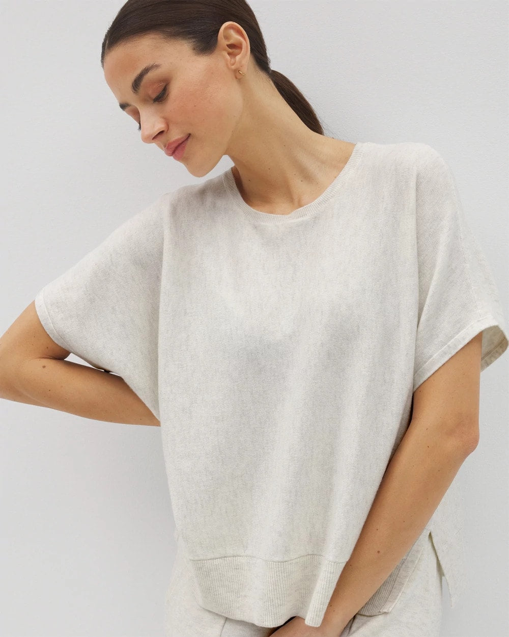 Dolman Sweater Top - HEATHER CRYSTAL | Soma discount