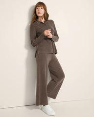 Button-Up Sweater - HEATHER COCOA | Soma outlet