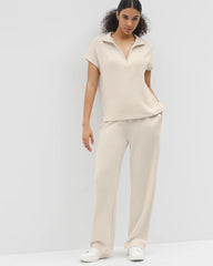 Quarter Zip Top - PARCHMENT | Soma near me