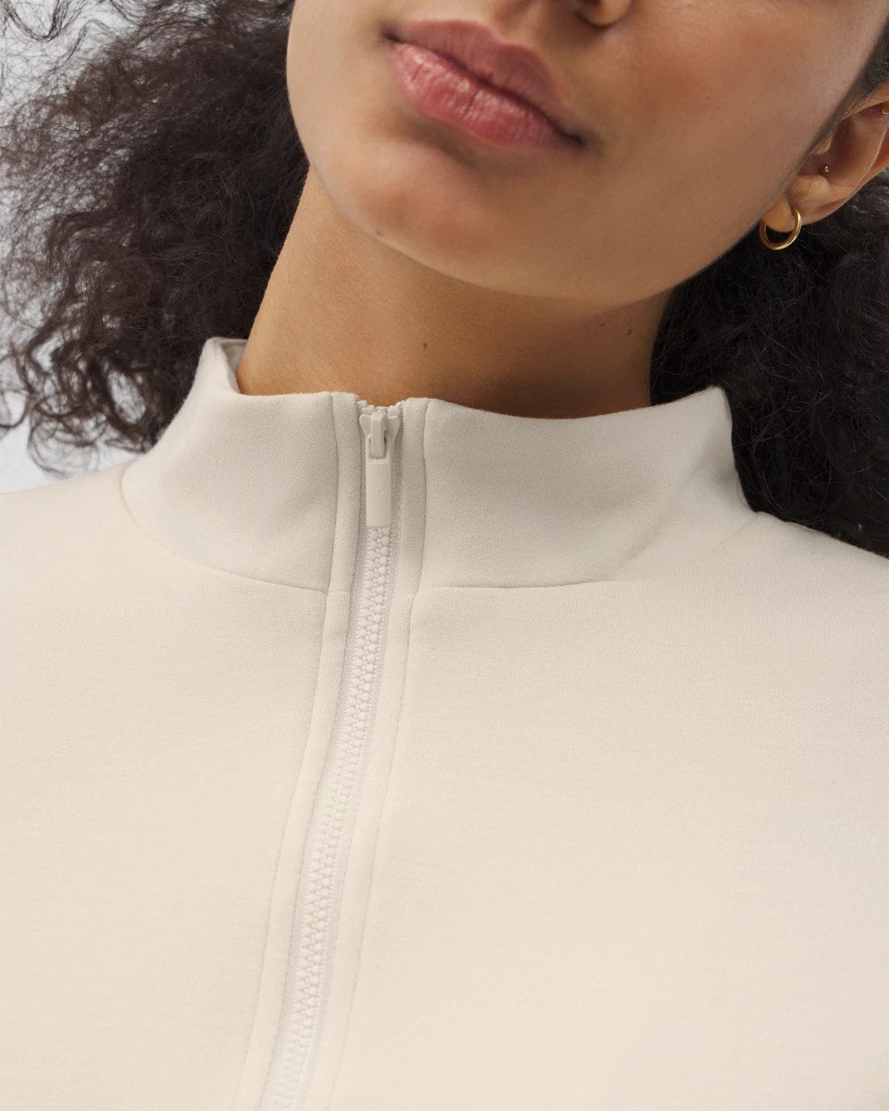 Quarter Zip Top - PARCHMENT | Soma near me