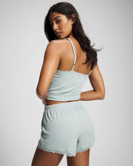 Pointelle Pajama Short - GREEN MIST | Soma for sale