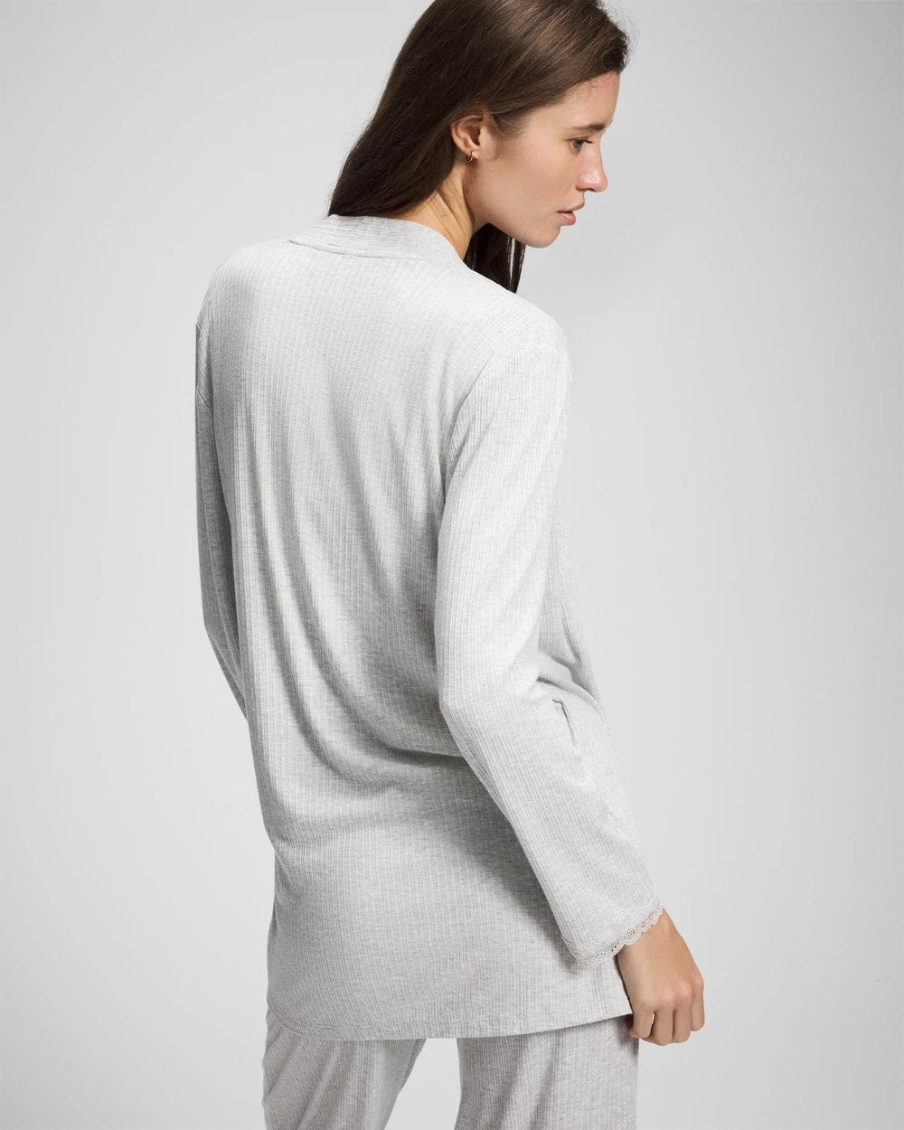 Pointelle Pajama Cardi - HEATHER FROST | Soma discount