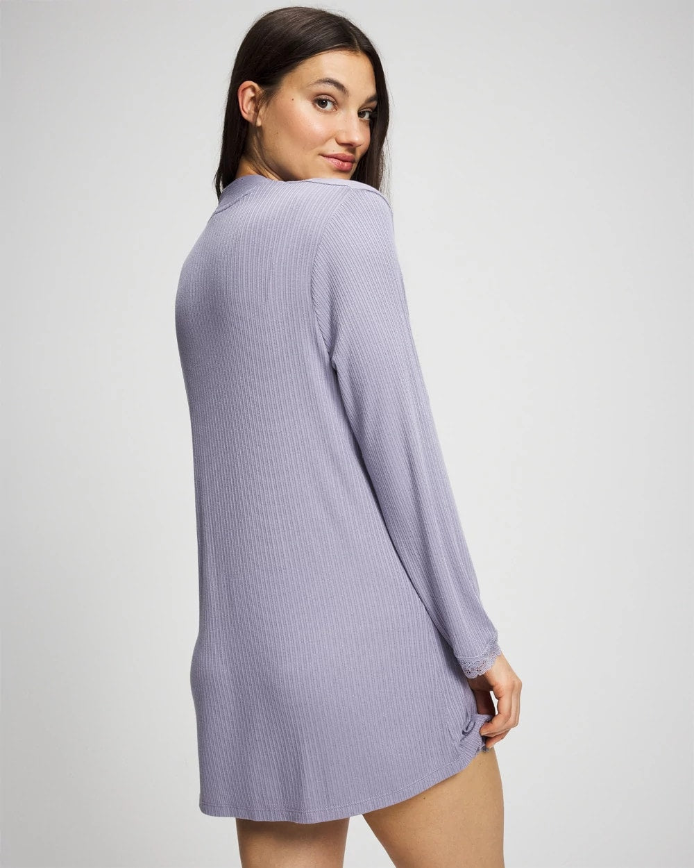 Pointelle Pajama Cardi - LAVENDER CLOUD | Soma Online