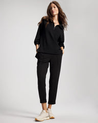 Modern Modal Quarter Zip Sweatshirt - BLACK | Soma outlet