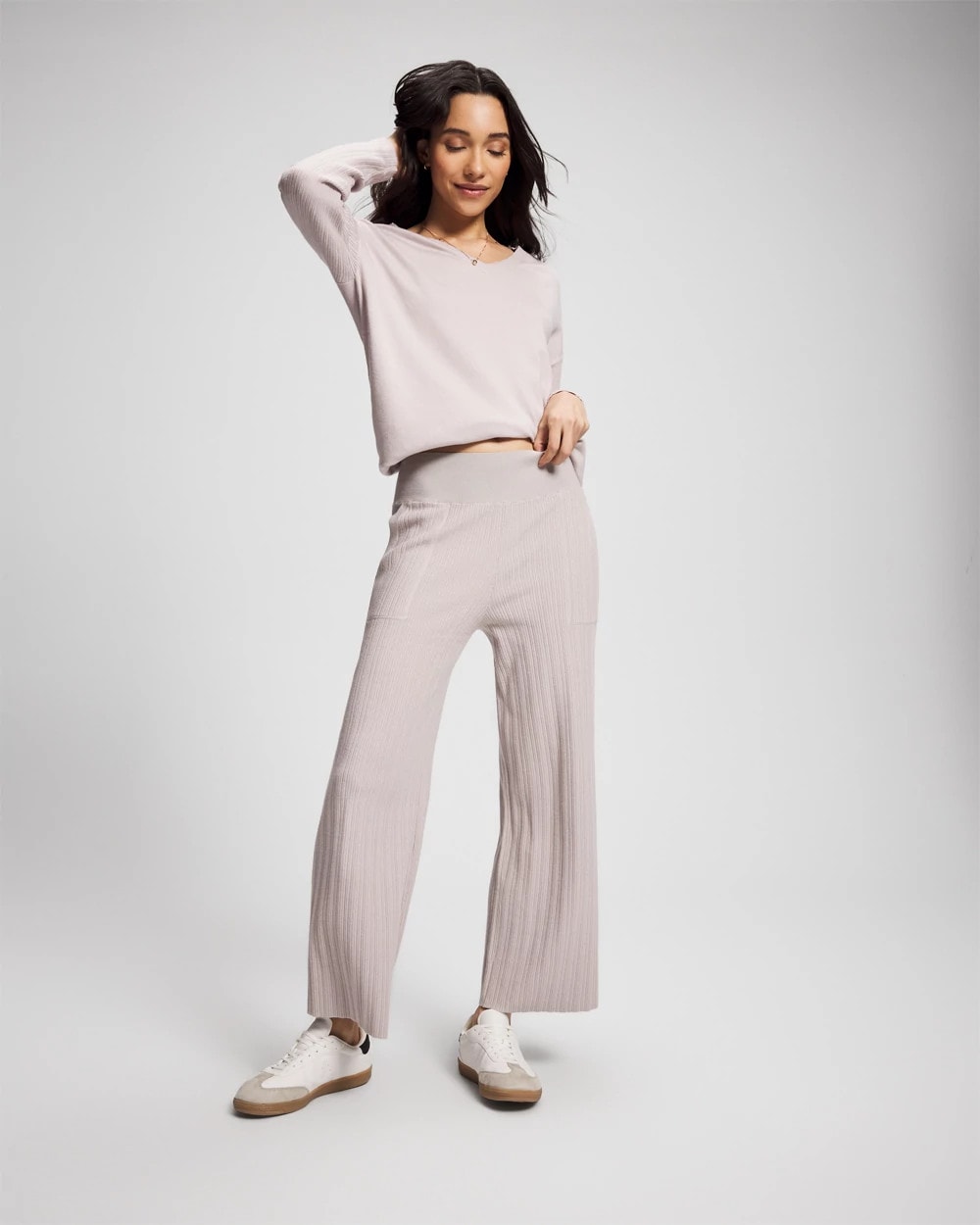Premier Knit Rib Straight Leg Pant - GRAY GLASS | Soma discount