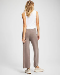 Premier Knit Sweater Wide Leg Pant - HEATHER FAWN | Soma outlet