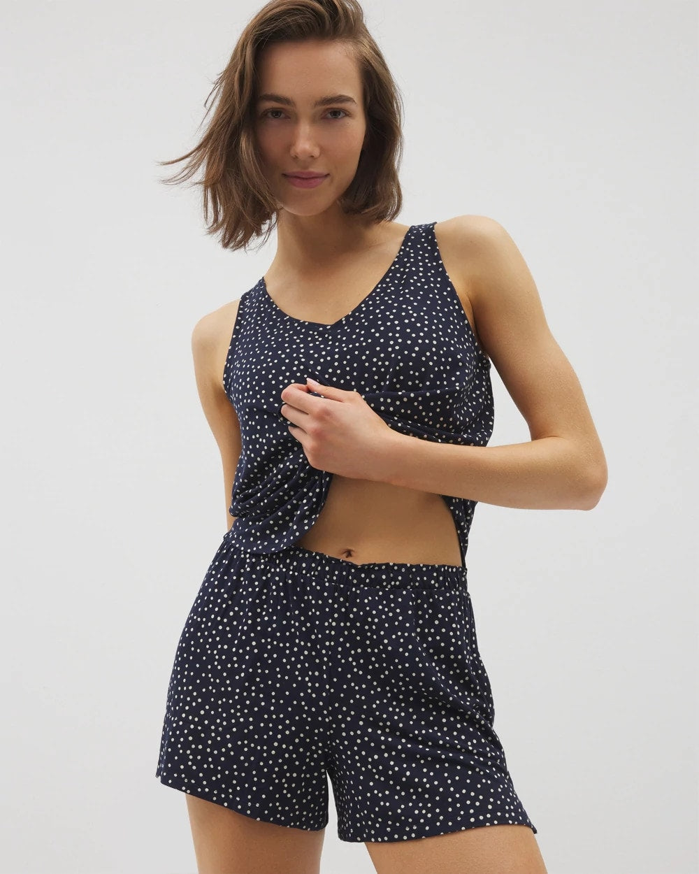 Pajama Shorts - DOT OBSESSED NAVY | Soma sale