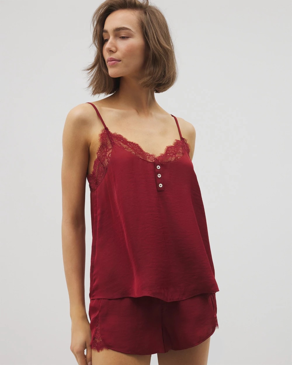 Lace Trim Cami - FIRST KISS | Soma near me