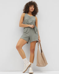 Crinkle Knit 5 Inch Short - RESTORATION GREEN | Soma on sale