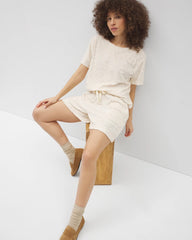 Jacquard Terry 5 Inch Short - PARCHMENT | Soma sale
