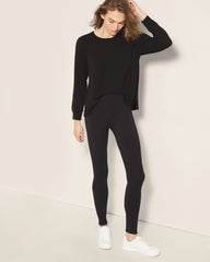 High-Rise Fleece Legging - BLACK | Soma discount