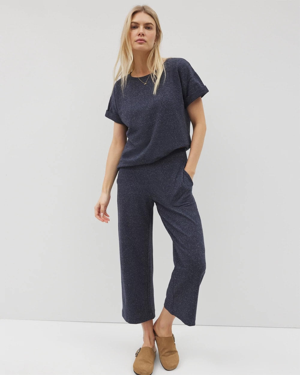 Wide Leg Crop Pant - HEATHER ECLIPSE | Soma sale
