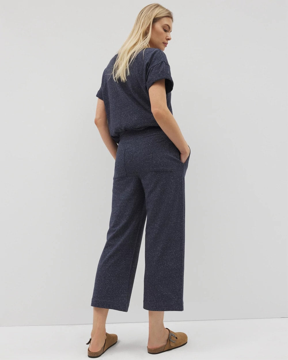 Wide Leg Crop Pant - HEATHER ECLIPSE | Soma sale
