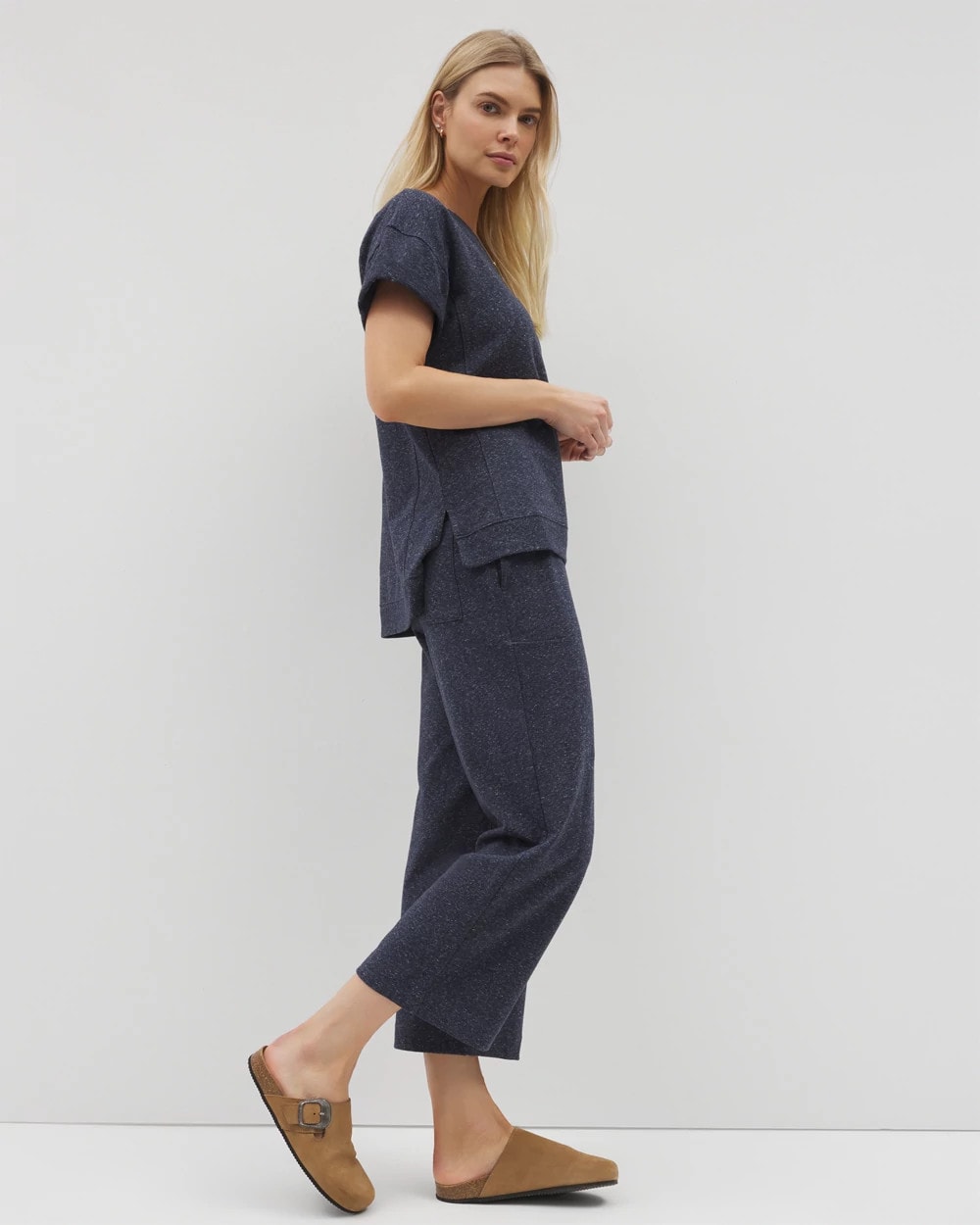 Wide Leg Crop Pant - HEATHER ECLIPSE | Soma sale