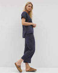 Wide Leg Crop Pant - HEATHER ECLIPSE | Soma sale