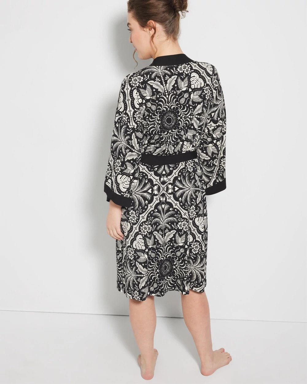 Short Robe - AMAZONIA TILE BLACK | Soma Online