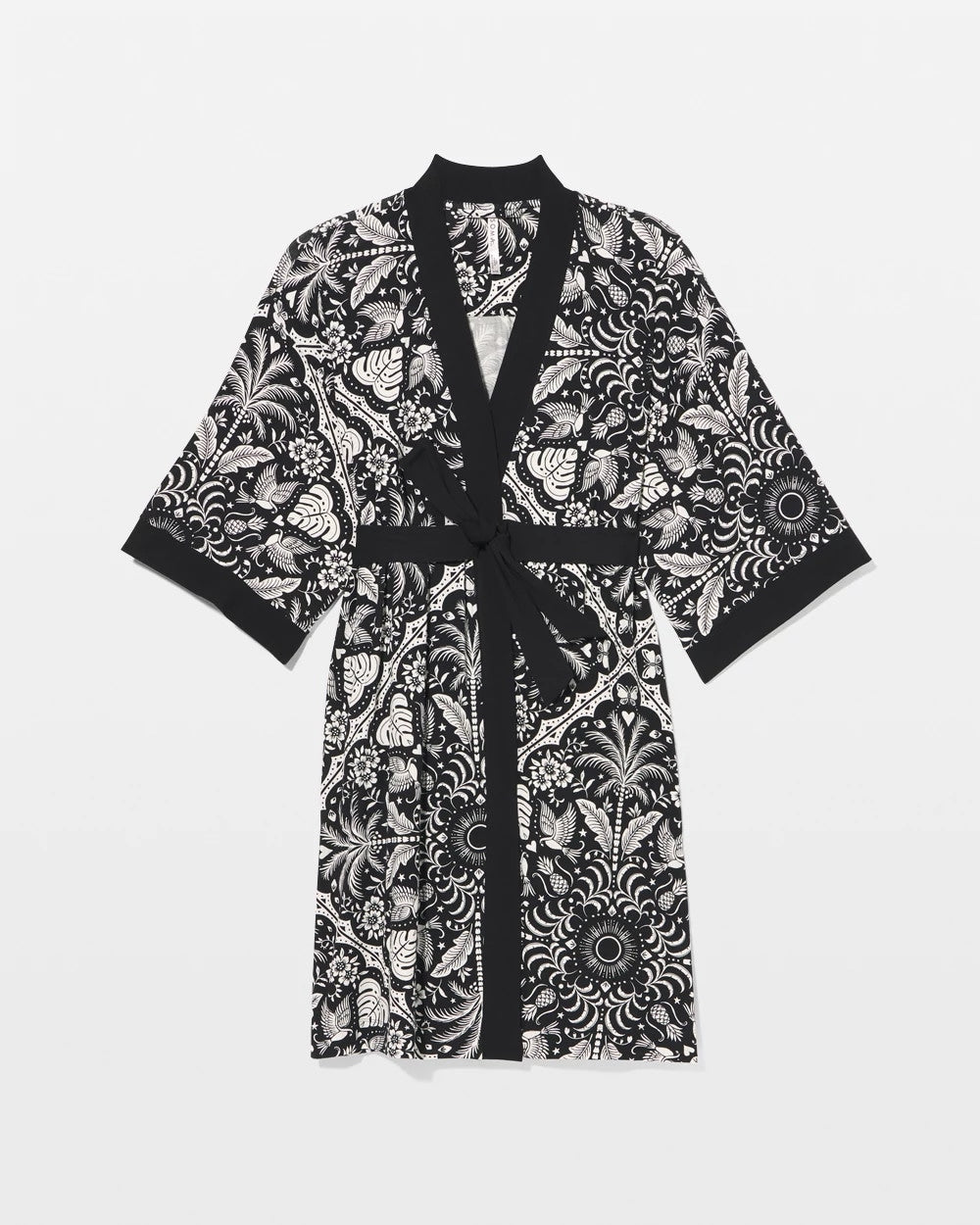 Short Robe - AMAZONIA TILE BLACK | Soma Online