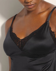 Lace-Trim Pajama Cami - BLACK | Soma for sale