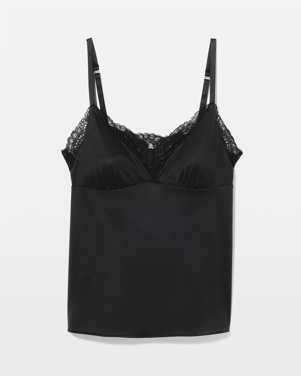 Lace-Trim Pajama Cami - BLACK | Soma for sale