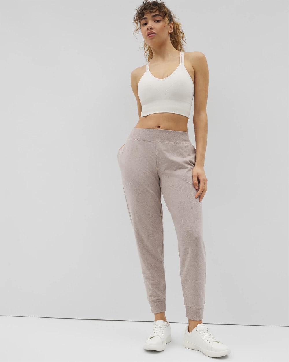 Essential Terry Jogger - HEATHER MINK | Soma discount
