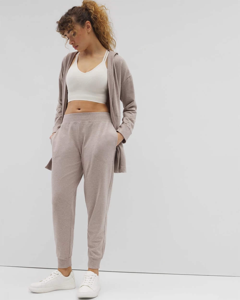 Essential Terry Jogger - HEATHER MINK | Soma discount