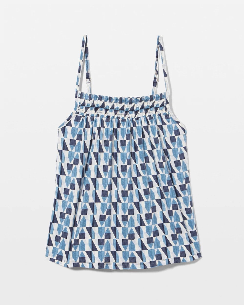 Smocked Pajama Cami - PRISM GEO MID NAVY | Soma Online