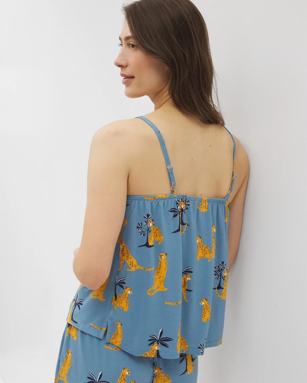 Smocked Pajama Cami - FELINE FUN BLUE HEAVEN | Soma outlet