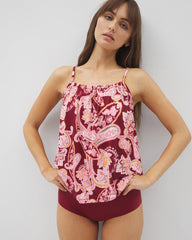 Smocked Pajama Cami - KASHMIR PAISLEY KISS | Soma near me