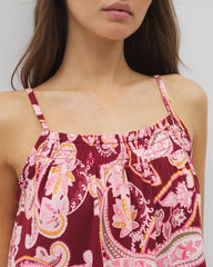 Smocked Pajama Cami - KASHMIR PAISLEY KISS | Soma near me